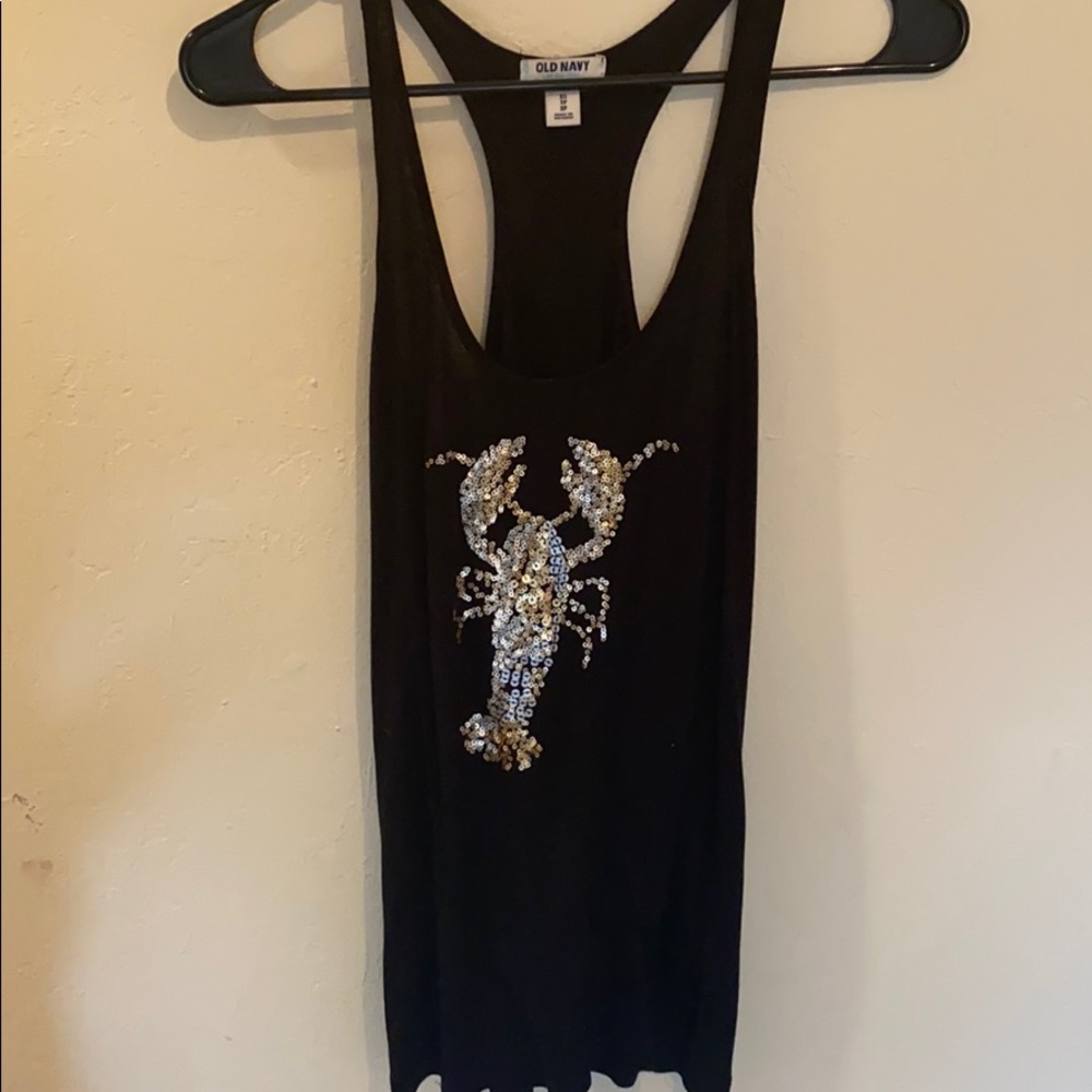Old Navy sequin lobster tank top